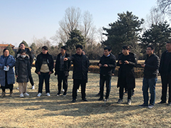 王书光总经理带领天顺祥员工参观学习天寿陵园