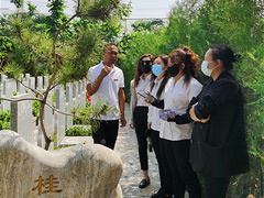 天顺祥领导带领选墓服务部话务部员工参观学习皇家龙山陵园