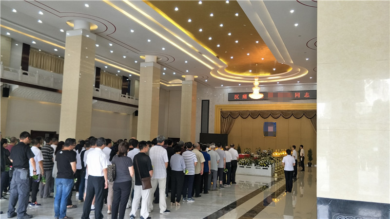 告别仪式现场