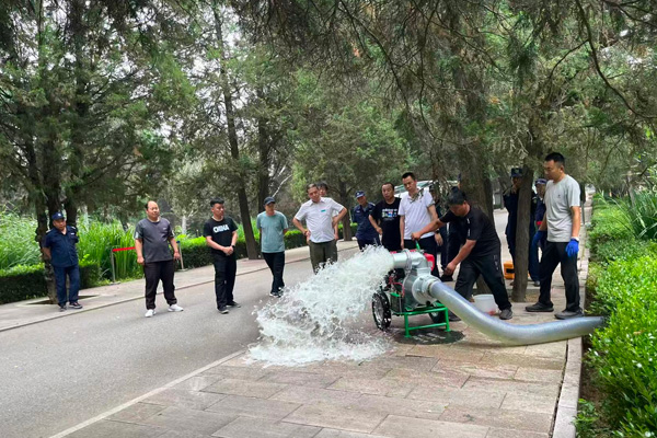 筑牢防汛安全屏障 守牢园区安全底线 北京市潮白陵园扎实筑牢汛期安全防线