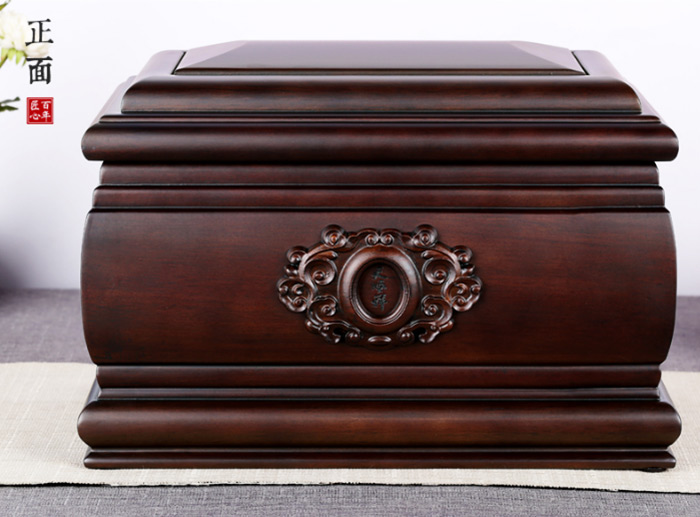 黄金檀木骨灰盒正面 黄金檀木骨灰盒正面