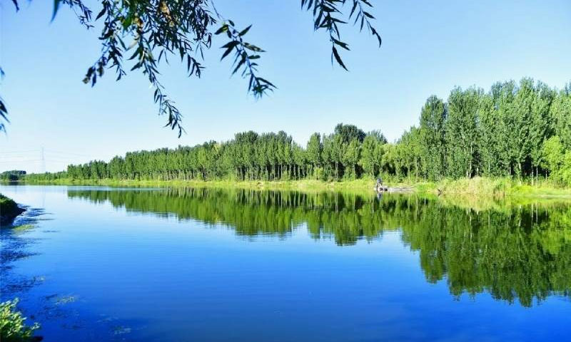 燕郊卧龙陵园潮白河景观