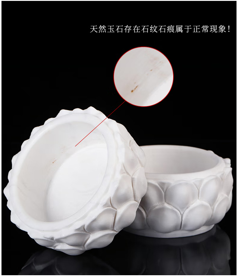 天顺祥莲花汉白玉香炉实拍