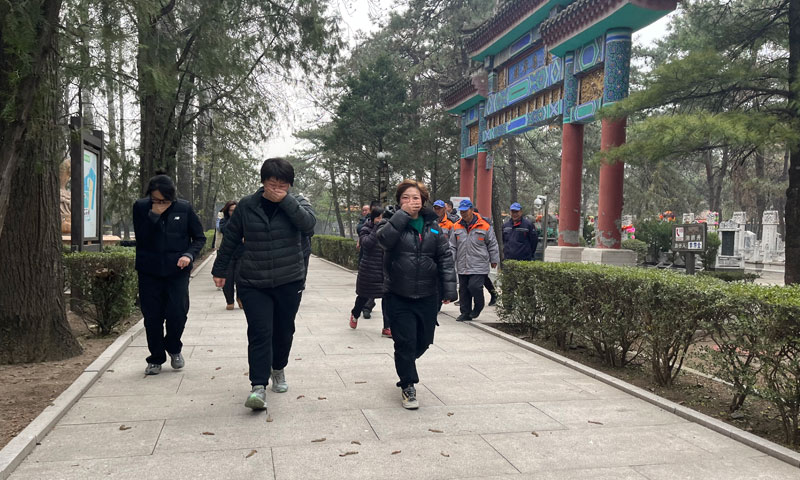 潮白陵园消防演习三