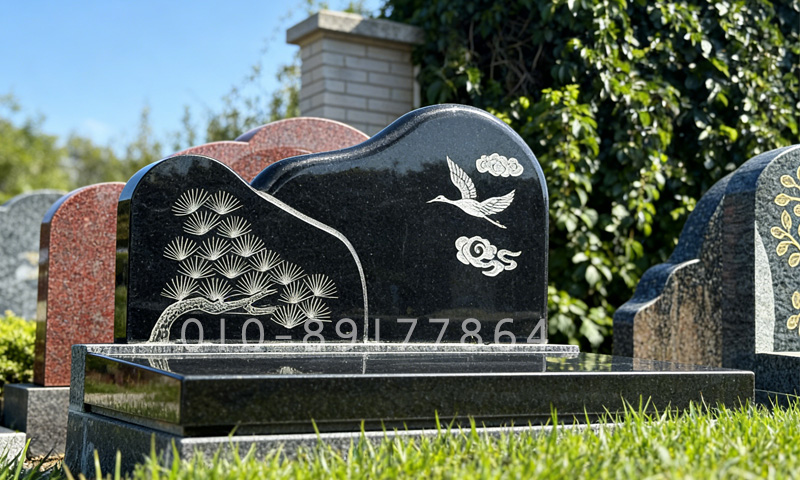 中华永久陵园祥云松鹤艺术卧碑 中华永久陵园祥云松鹤艺术卧碑