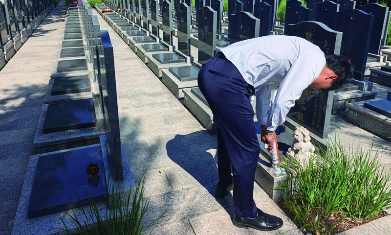 灵山宝塔陵园加强墓位检修 灵山宝塔陵园加强墓位检修