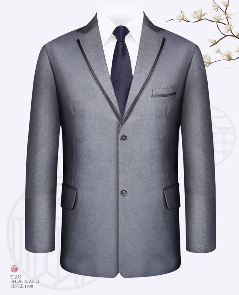 天福系列男款灰西服寿衣之西装展示 天福系列男款灰西服寿衣之西装展示
