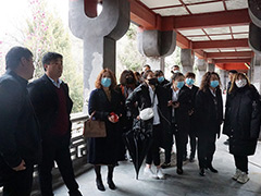 天顺祥领导带领选墓服务部话务部同事参观学习长城华人怀思堂