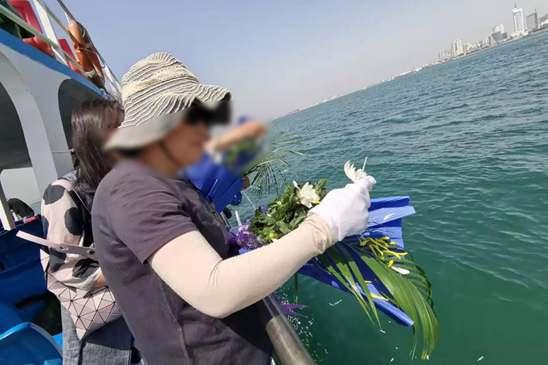 海葬现场