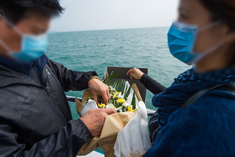 海葬现场